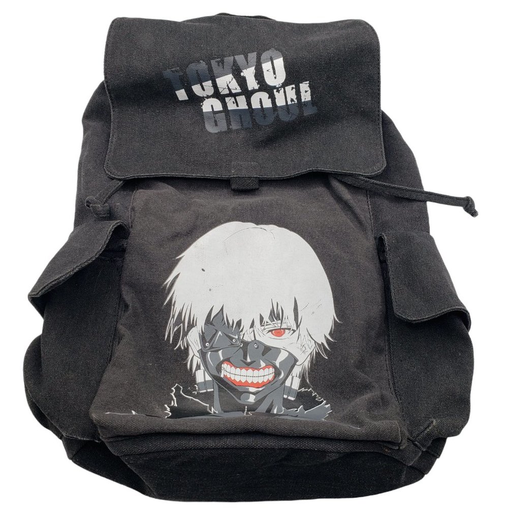 Tokyo Ghoul KEN KANEKI Anime Backpack Bookbag Black Canvas